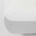 Kép 2/3 - Ely Fehér jersey gumis lepedő - 200x200 cm