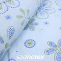 Kép 1/2 - Bolyhos mintás interlock - blue flower