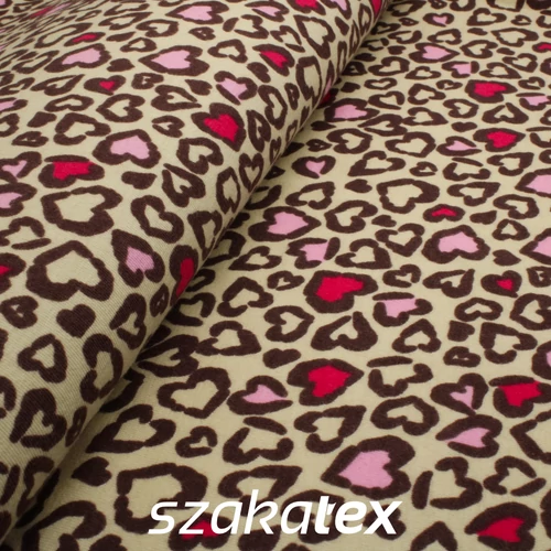 Mintás egyfalas elasztikus pamut